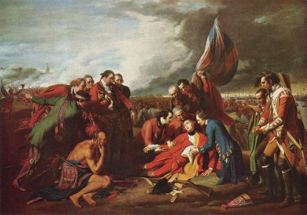 The Death of General Wolfe, Benjamin West, 1770